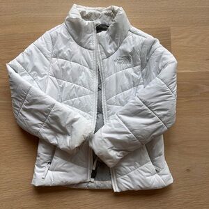 White North Face Jacket - Little Kid